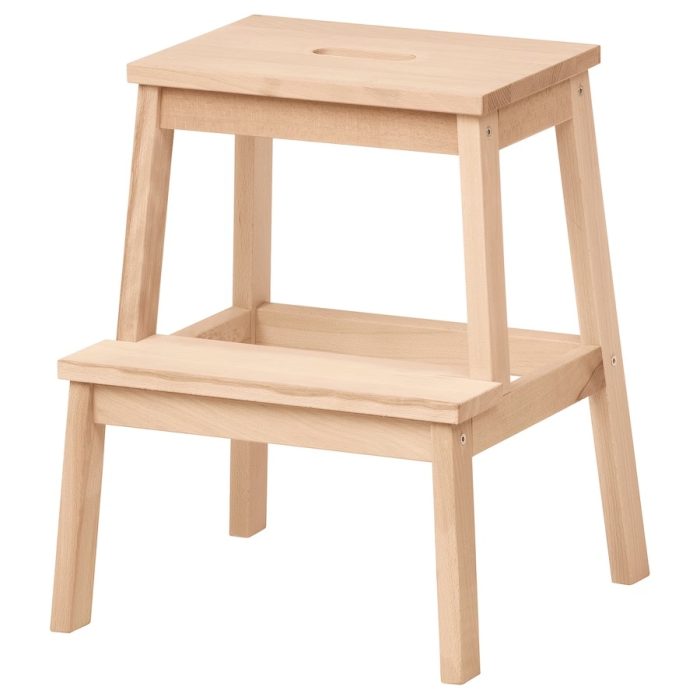 چهارپایه چوبی ایکیا مدل BEKVAM فروشگاه دربا