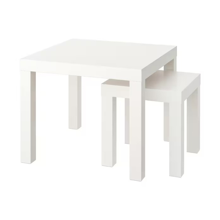 میز جلو مبلی دوتایی ایکیا مدل LACK رنگ سفید فروشگاه دربا
