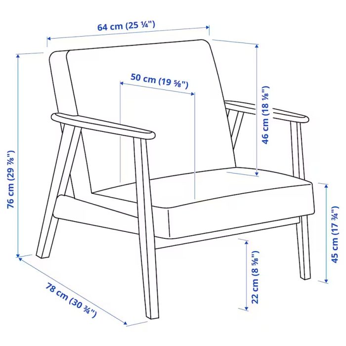 صندلی راحتی ایکیا مدل EKENÄSET فروشگاه دربا