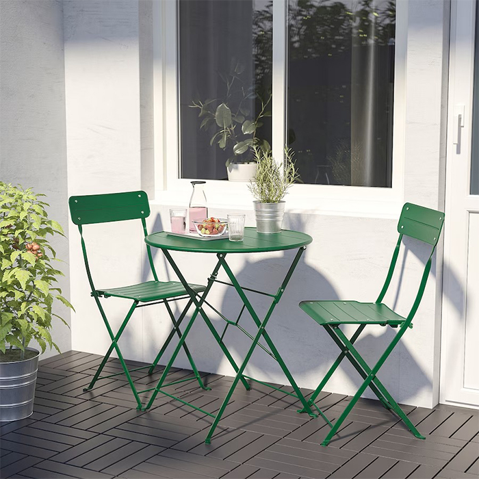 میز و صندلی ایکیا مدل SUNDSÖ رنگ سبز فروشگاه دربا