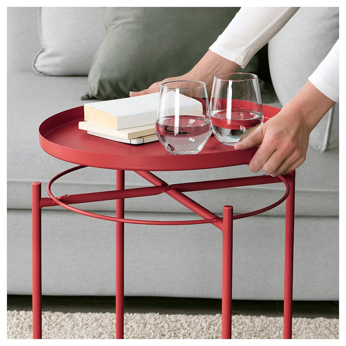 میز عسلی ایکیا مدل GLADOM رنگ قرمز فروشگاه دربا