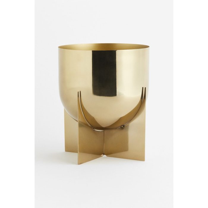 کاسه پایه دار H&M طلایی سایز 20 سانتی فروشگاه دربا